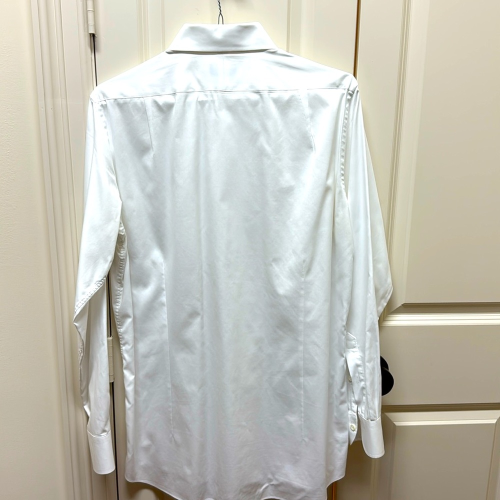 Proper Cloth Men's White Dress Shirt - Picture 3 of 4